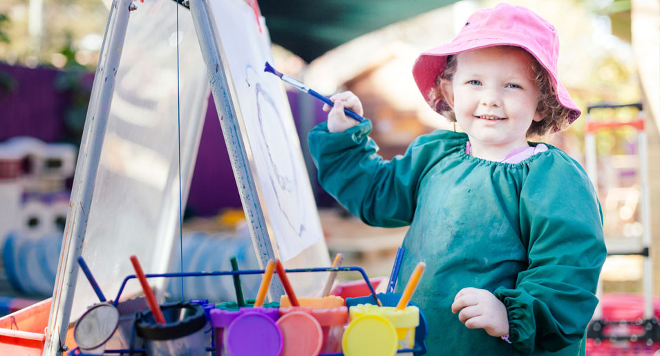 Child painting